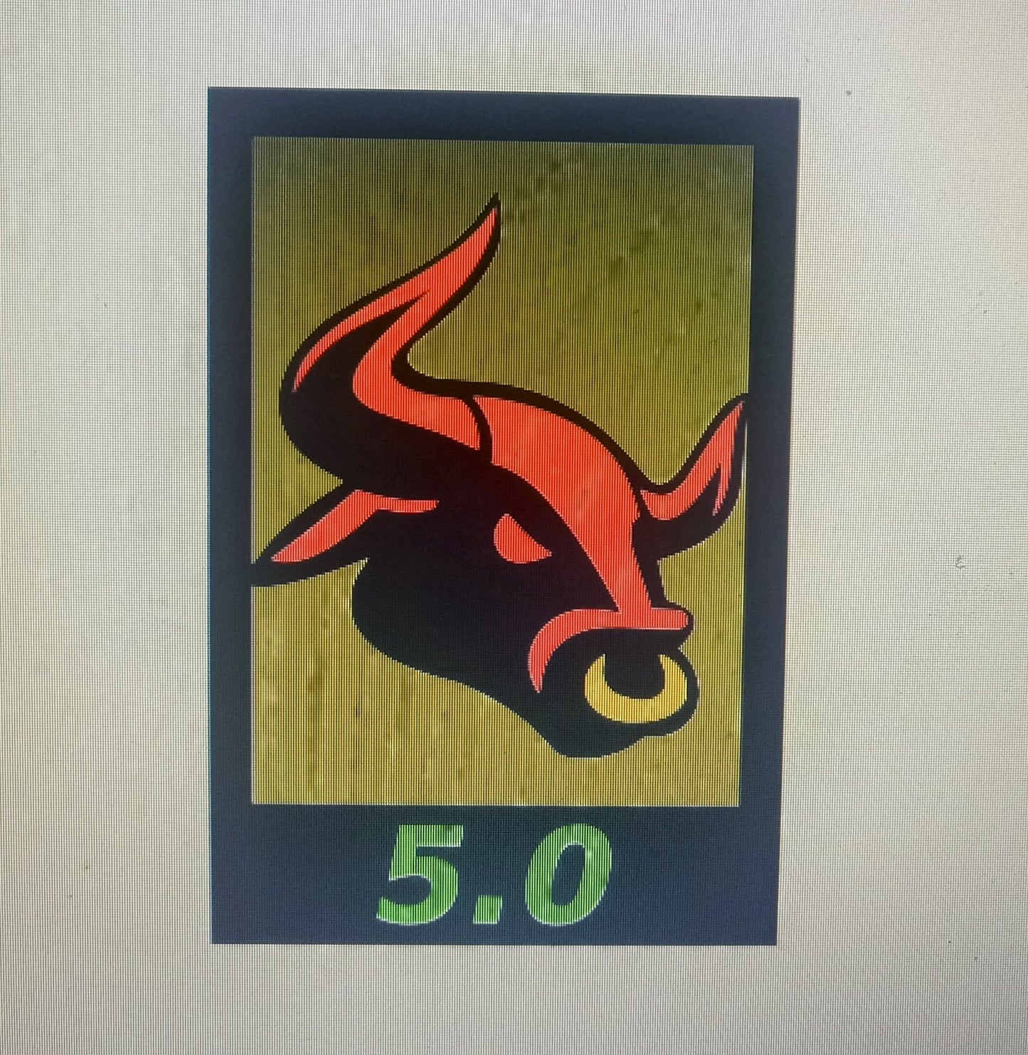 Moostang car badge 5.0