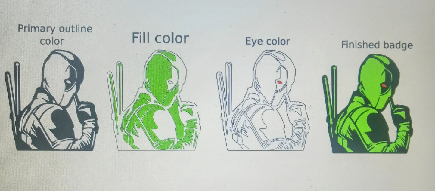 F Around and find out/DP combo badge