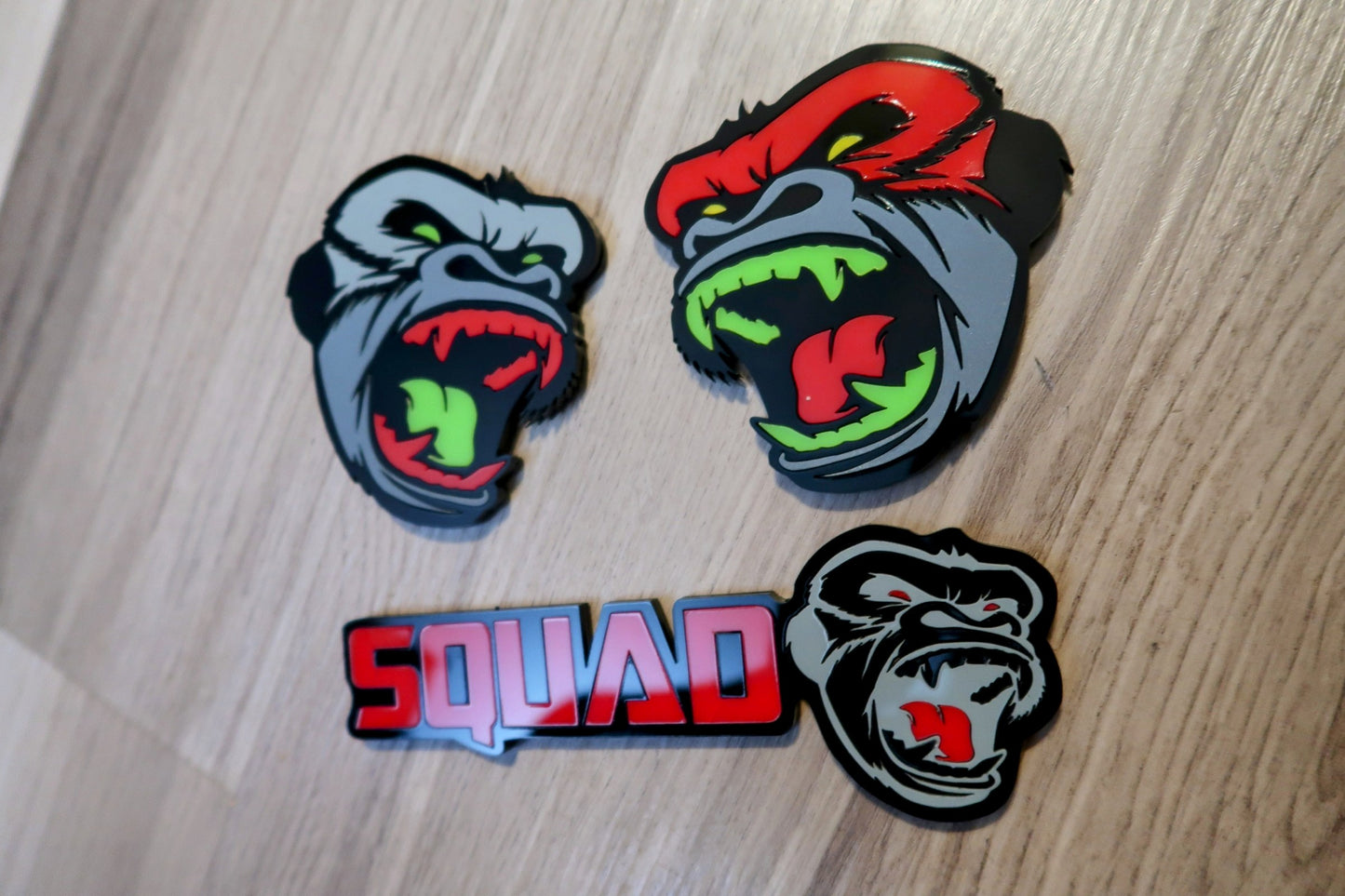 Gorilla car badge set