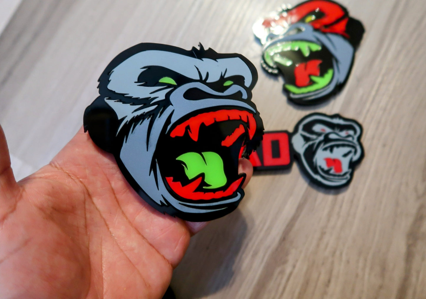 Gorilla car badge set