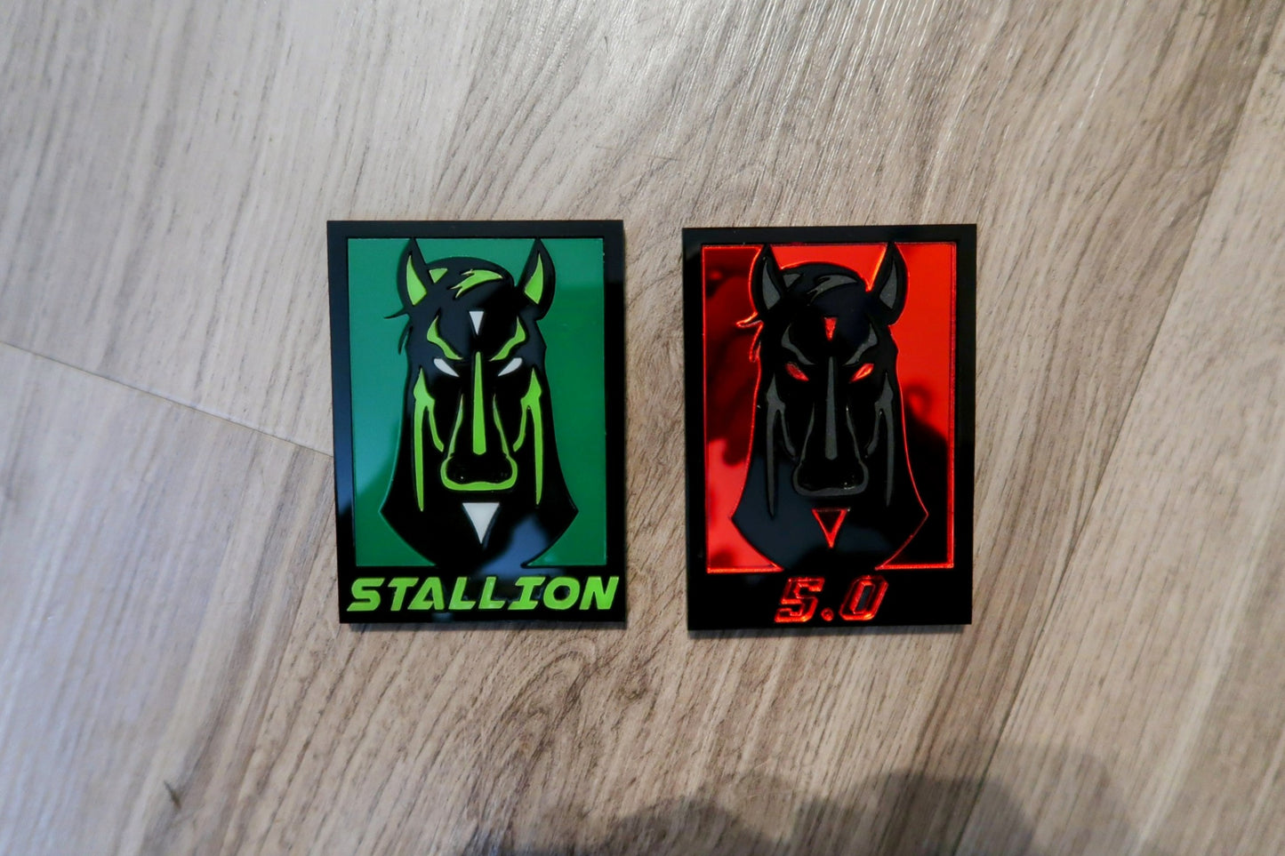 Dark Stallion Car Badge. Includes 2.
