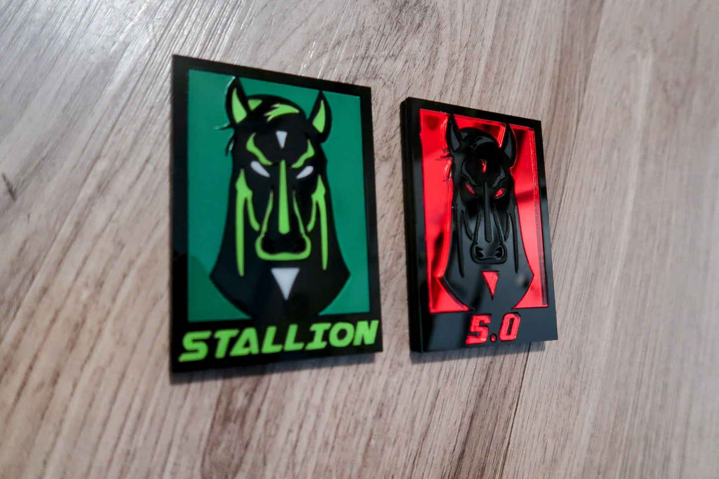 Dark Stallion Car Badge. Includes 2.