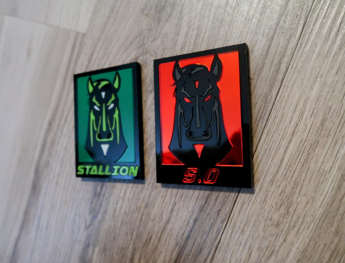 Dark Stallion Car Badge. Includes 2.