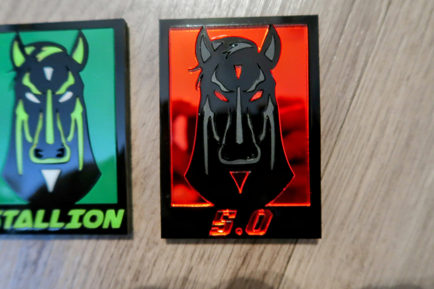 Dark Stallion Car Badge. Includes 2.