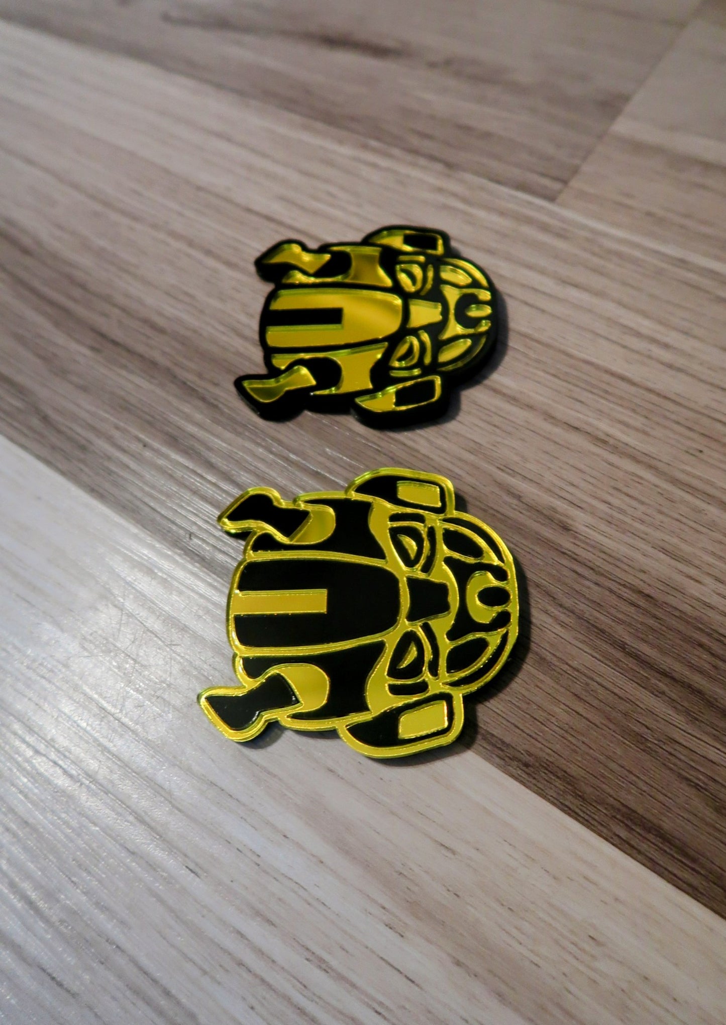 Inspired Bumblebee fender/trunk badges, Includes 2.
