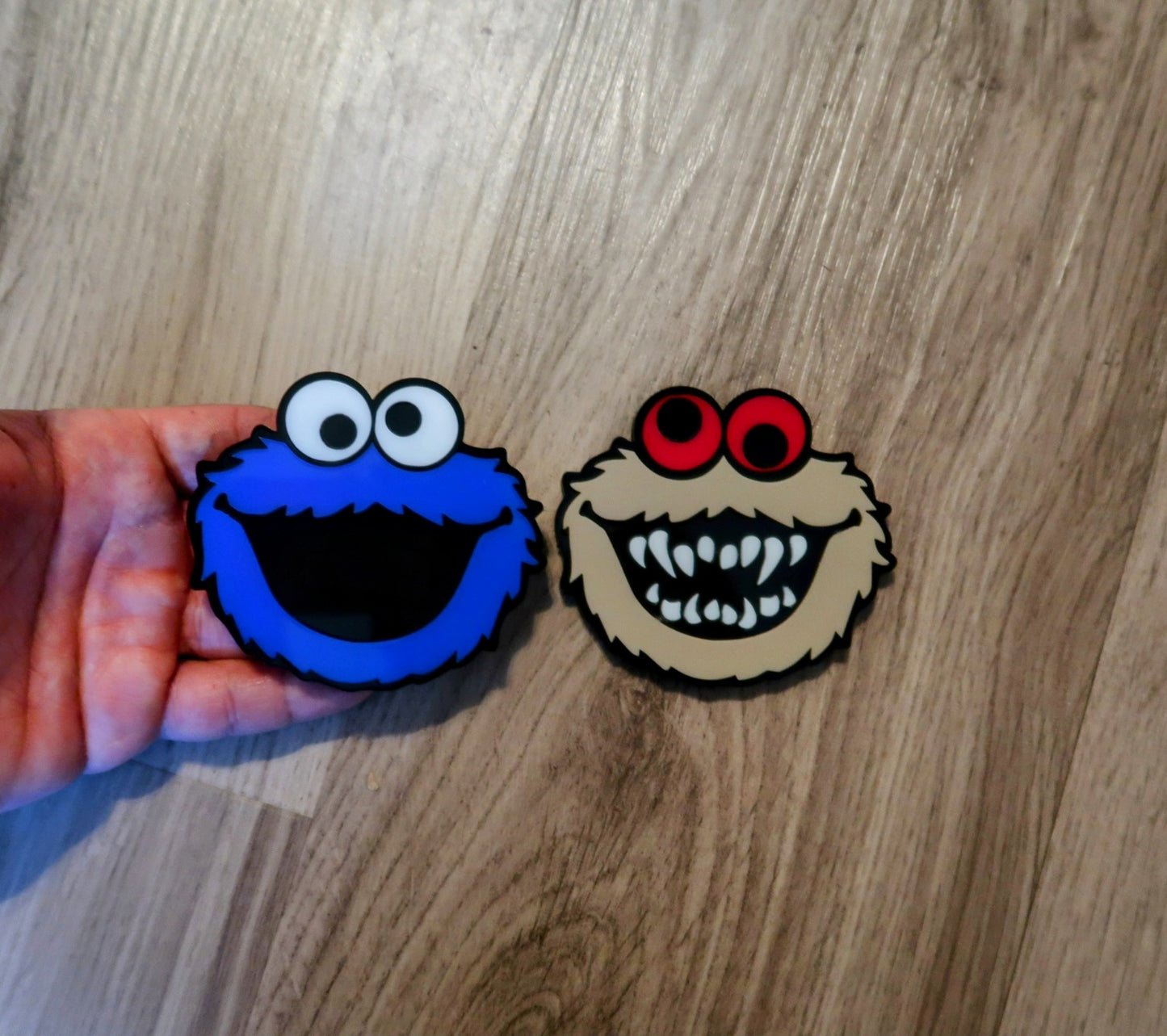 Cookie and Cocaine Monster Badges, Includes 2.