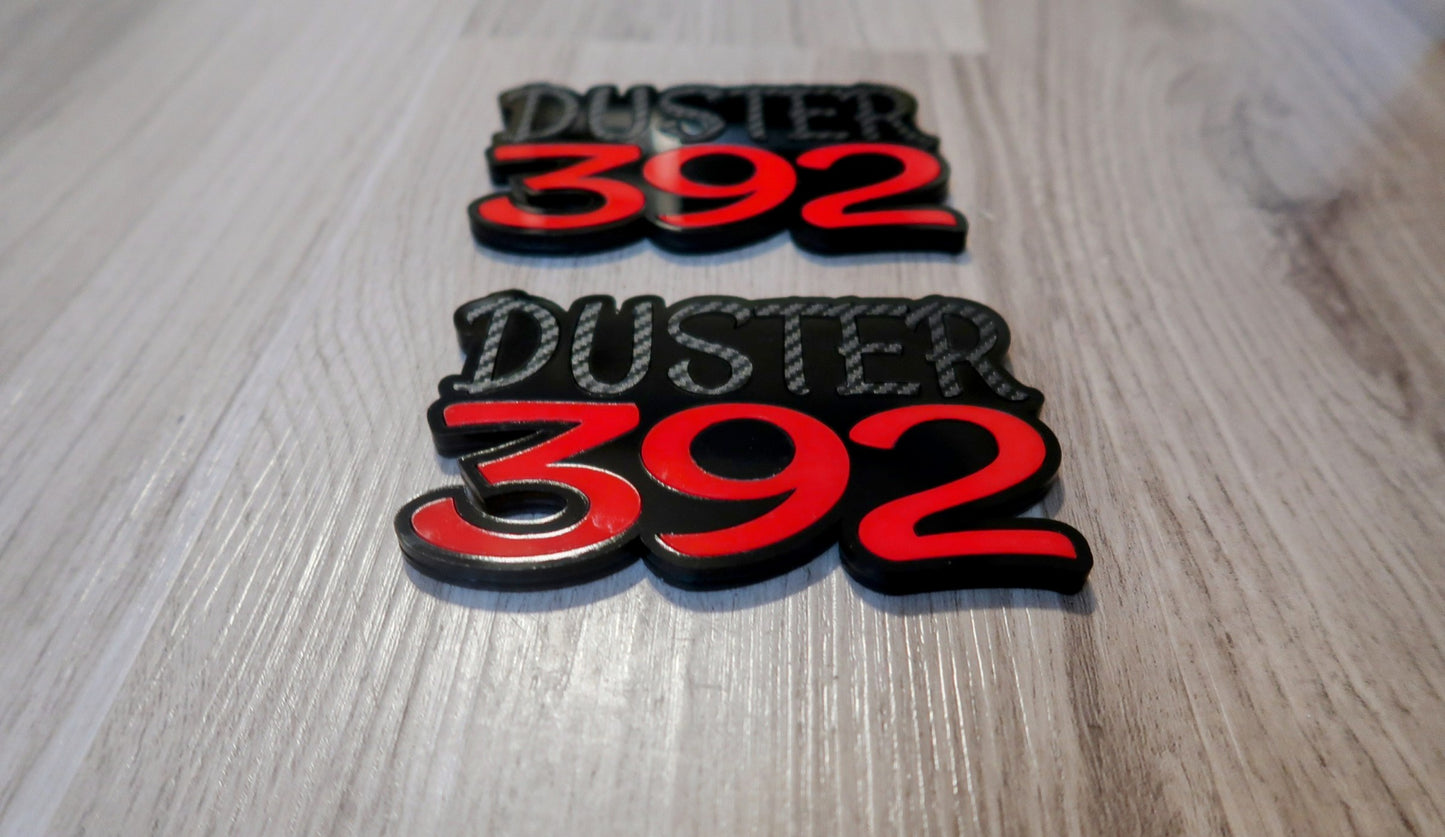 Duster 392 Fender Badges, Includes 2.