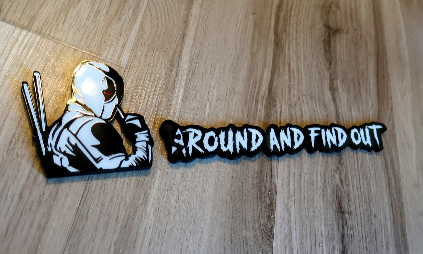 F Around and find out/DP combo badge