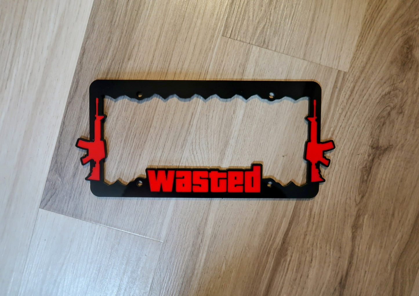 Inspired GTA license Plate Frame