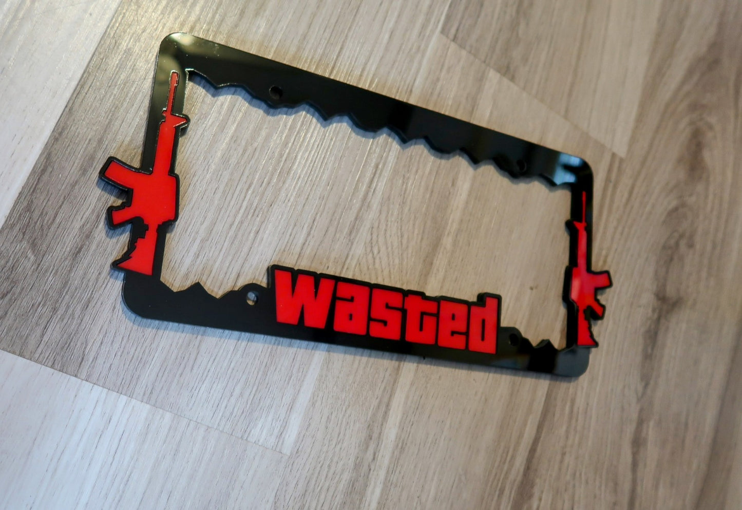 Inspired GTA license Plate Frame