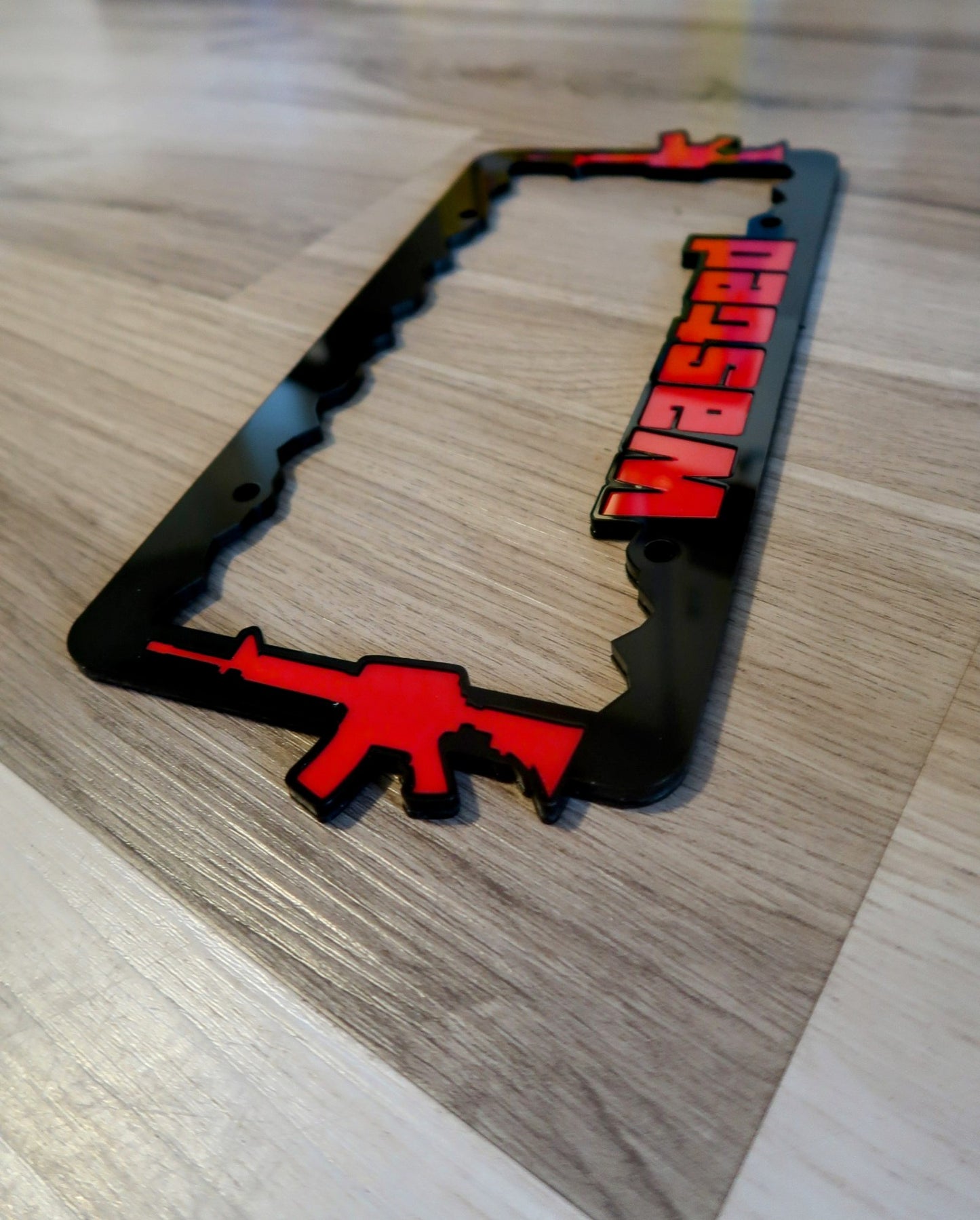 Inspired GTA license Plate Frame