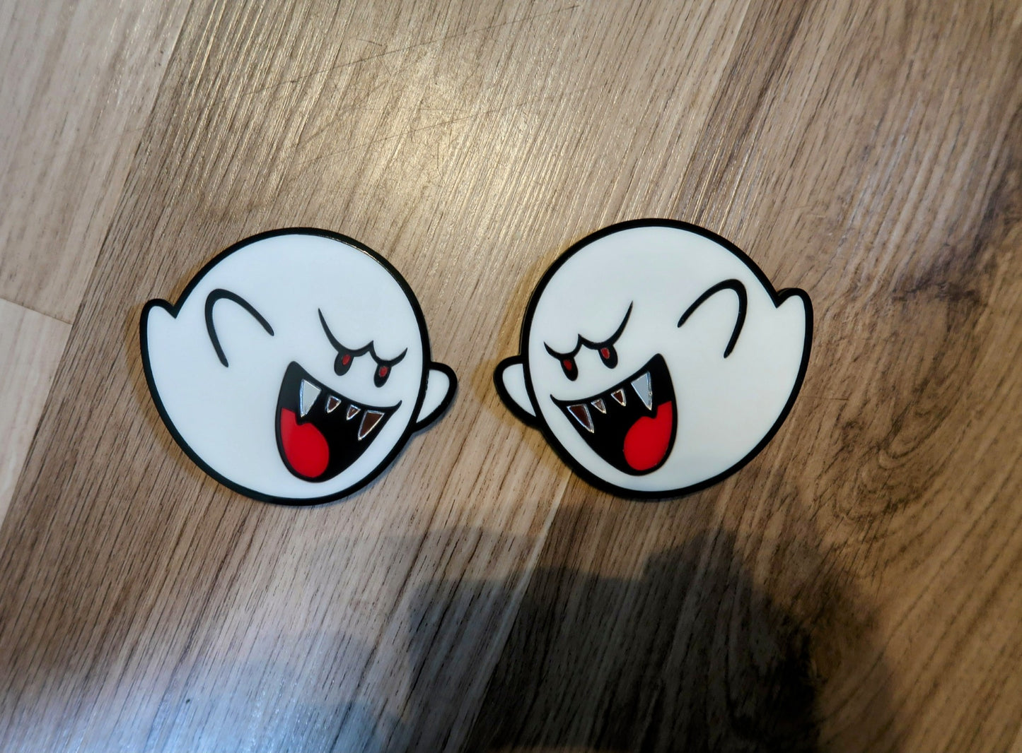 Boo badges x2.