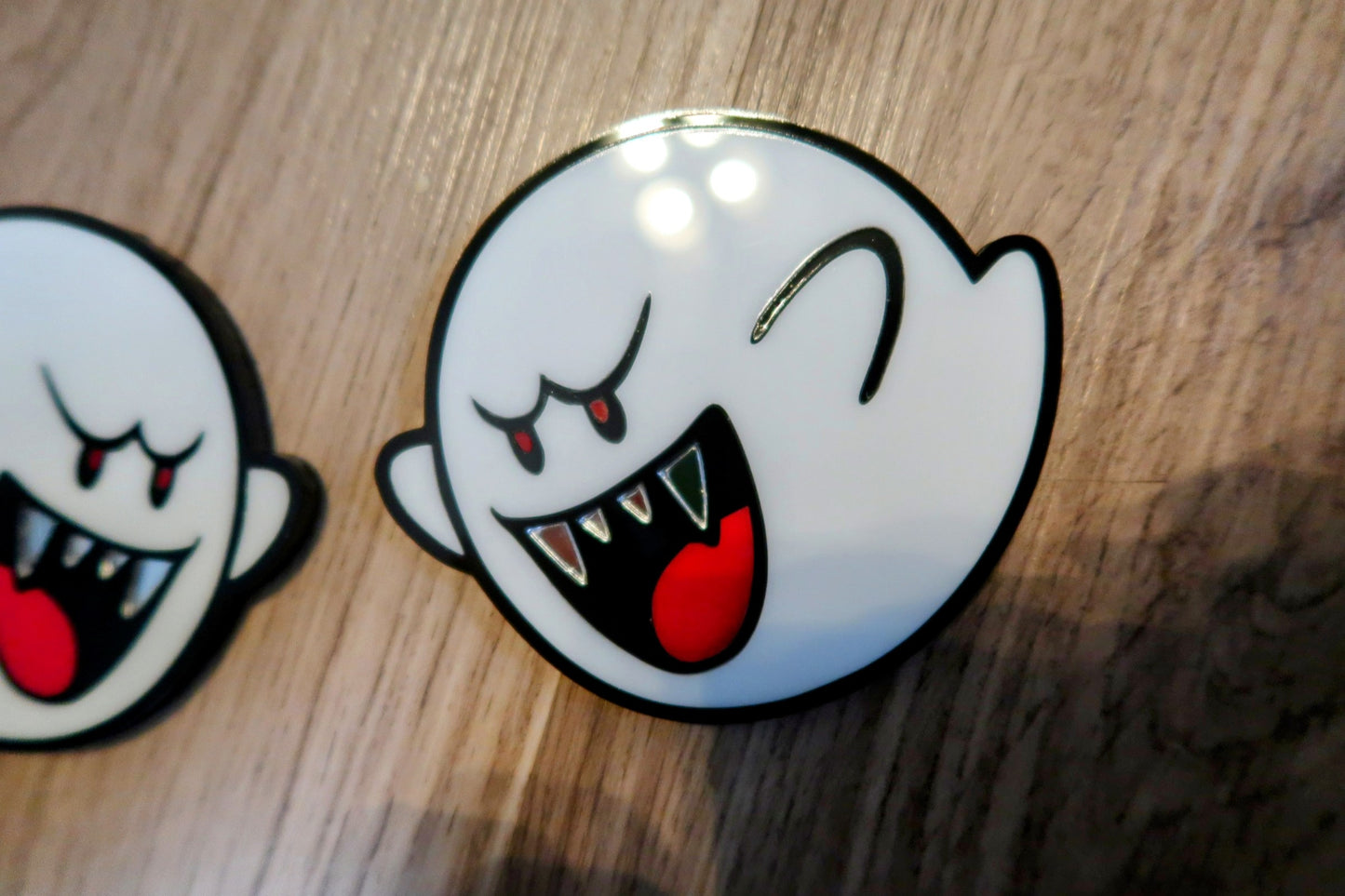 Boo badges x2.