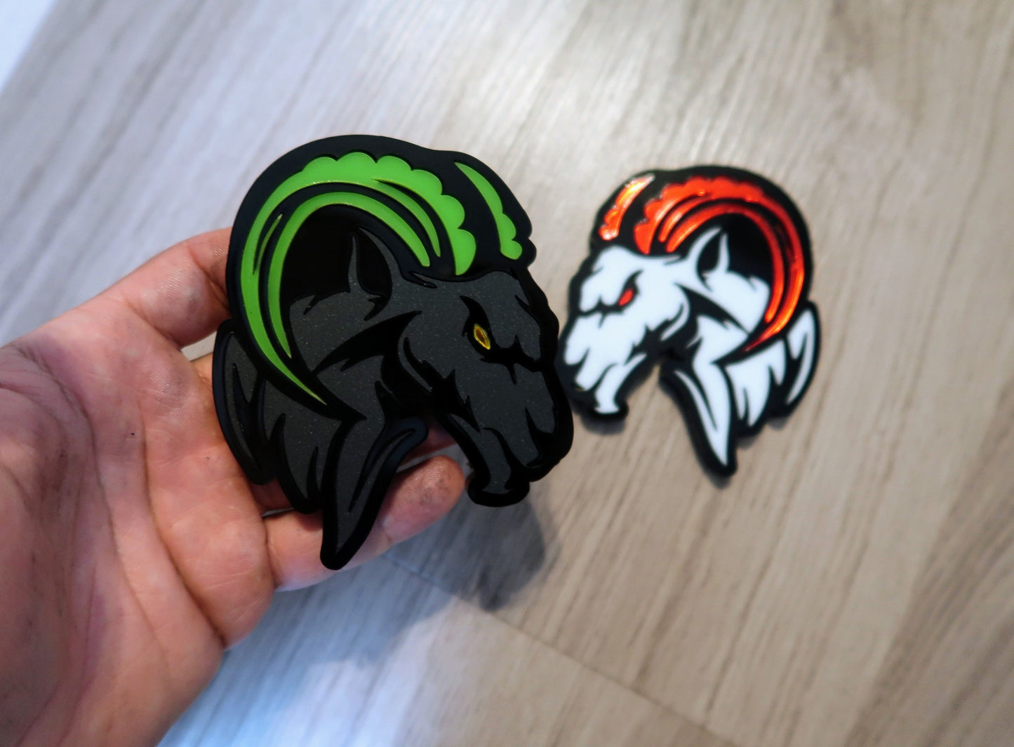 Agressive Ram Fender badges. Includes 2.