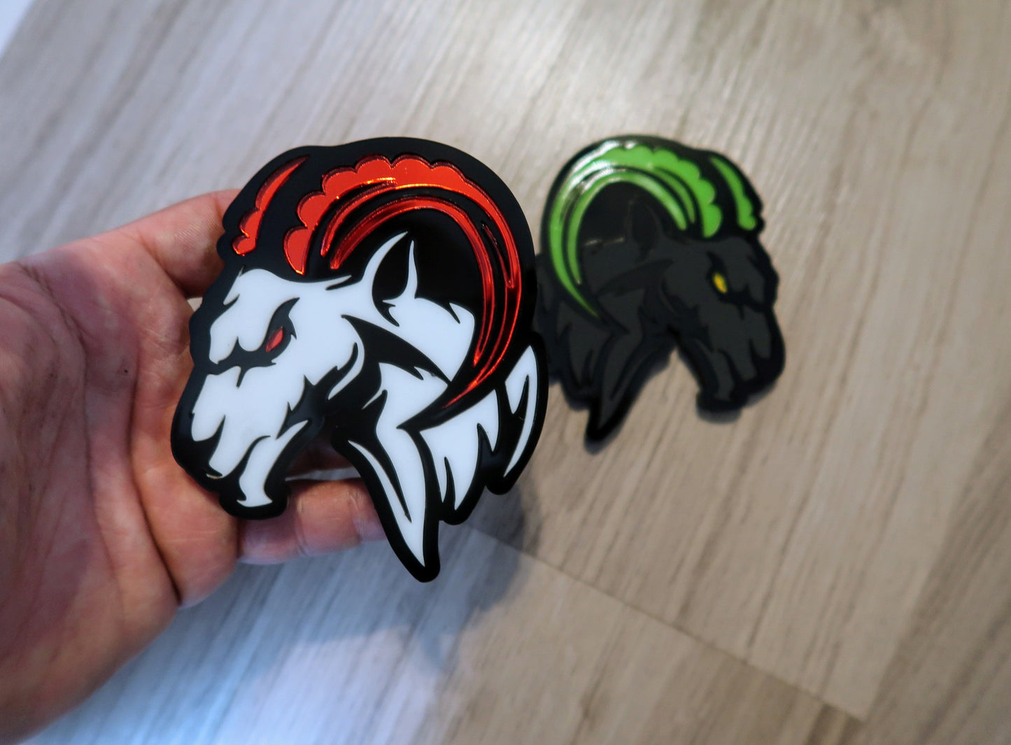 Agressive Ram Fender badges. Includes 2.