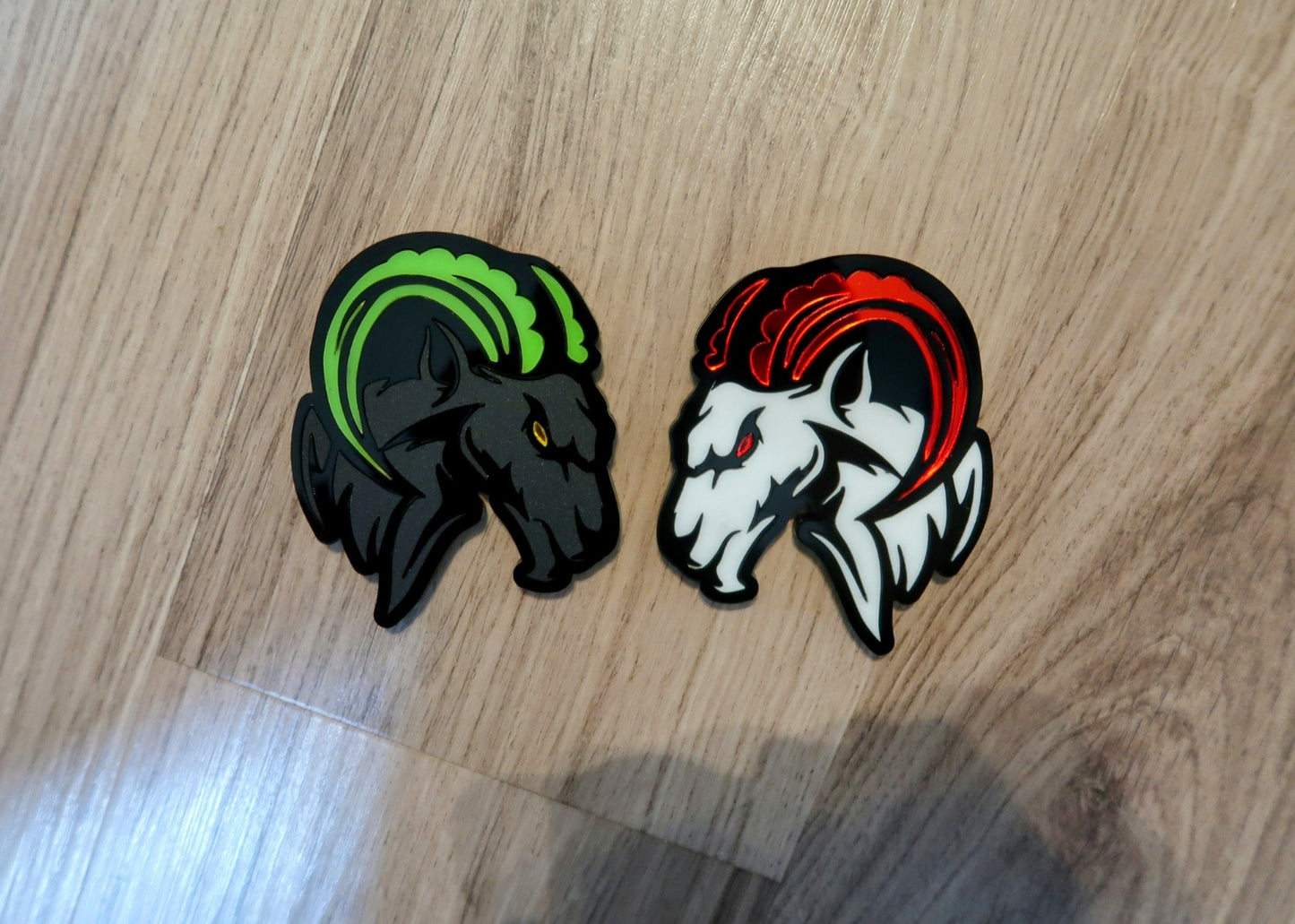 Agressive Ram Fender badges. Includes 2.