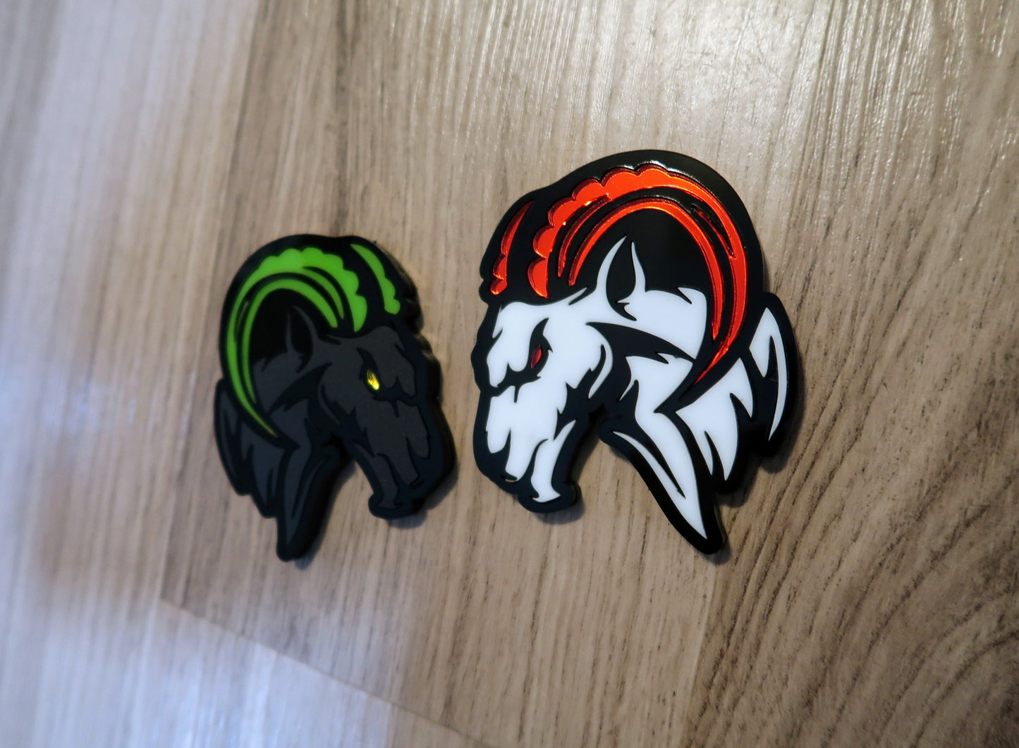 Agressive Ram Fender badges. Includes 2.