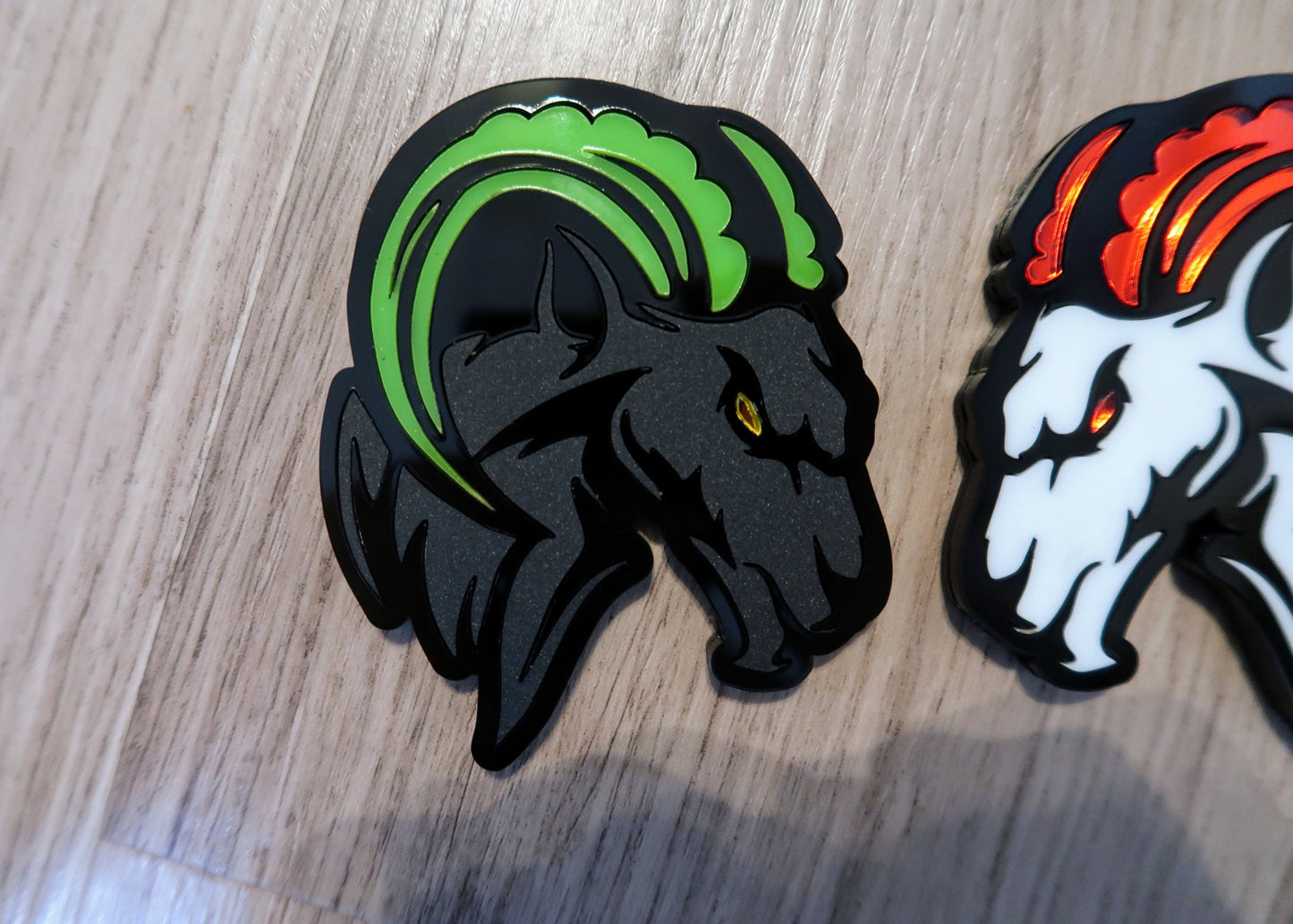 Agressive Ram Fender badges. Includes 2.