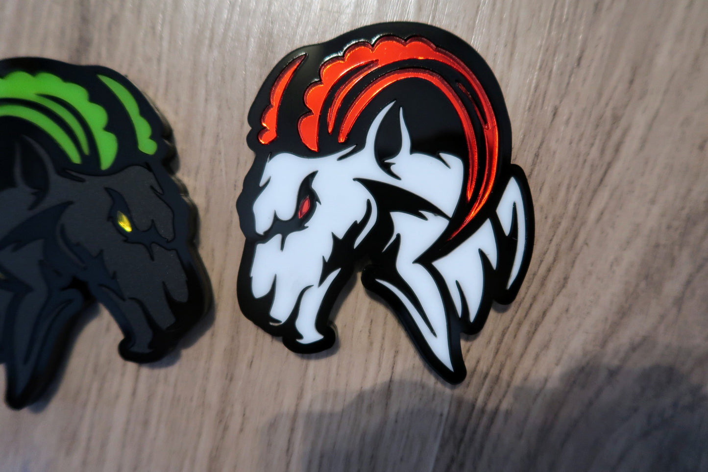 Agressive Ram Fender badges. Includes 2.