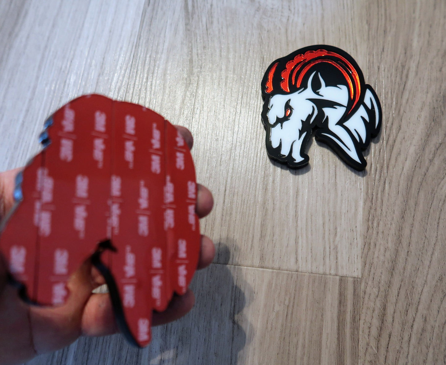 Agressive Ram Fender badges. Includes 2.