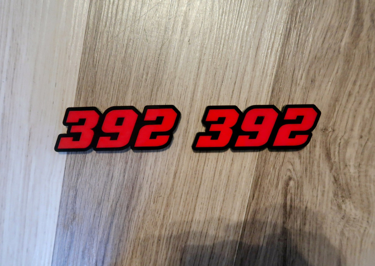392, or 345, or 426 fender badges. Includes 2.
