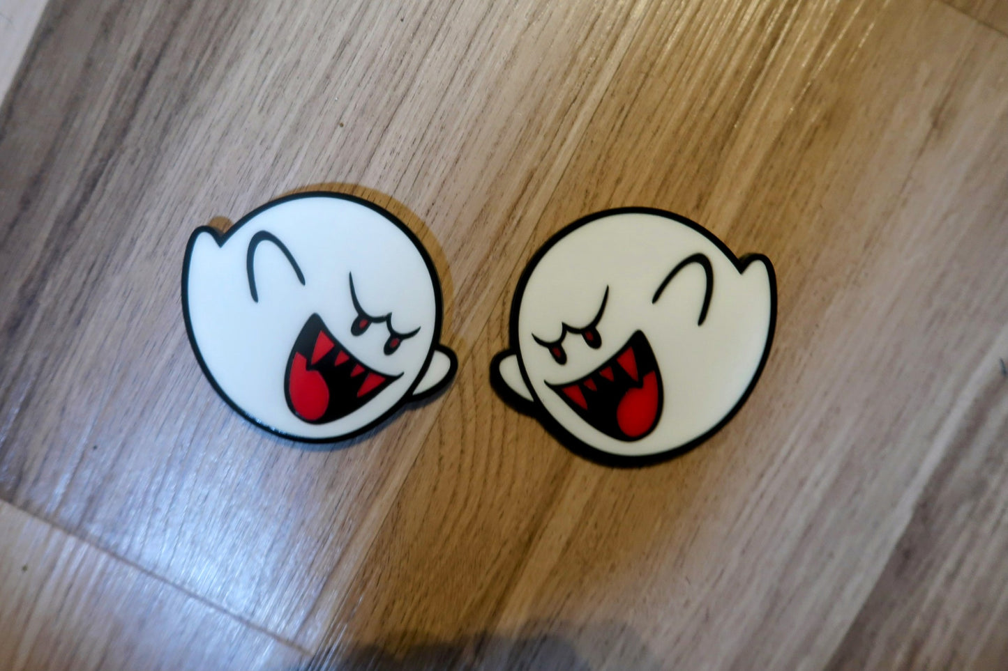 Boo badges x2.