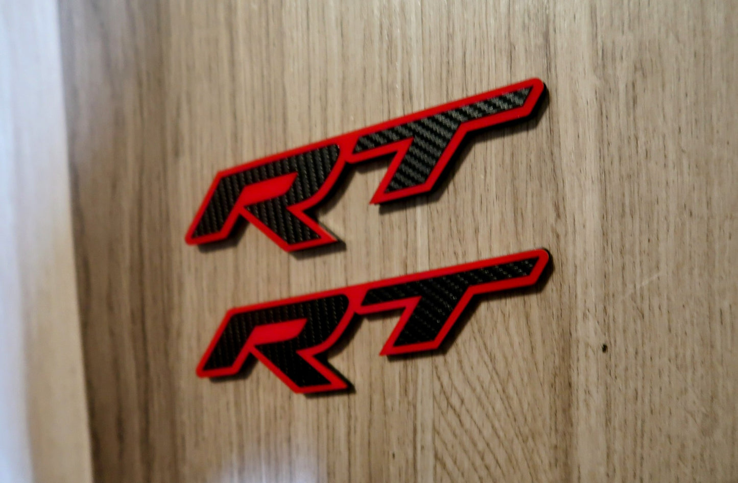 Racetrack badges. Includes 2.