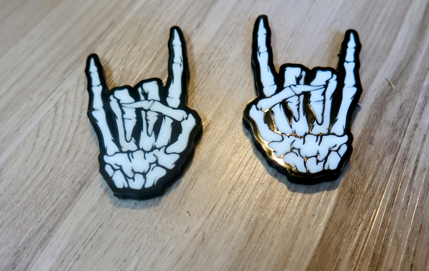 Rockstar Skeleton Badges. Includes 2.
