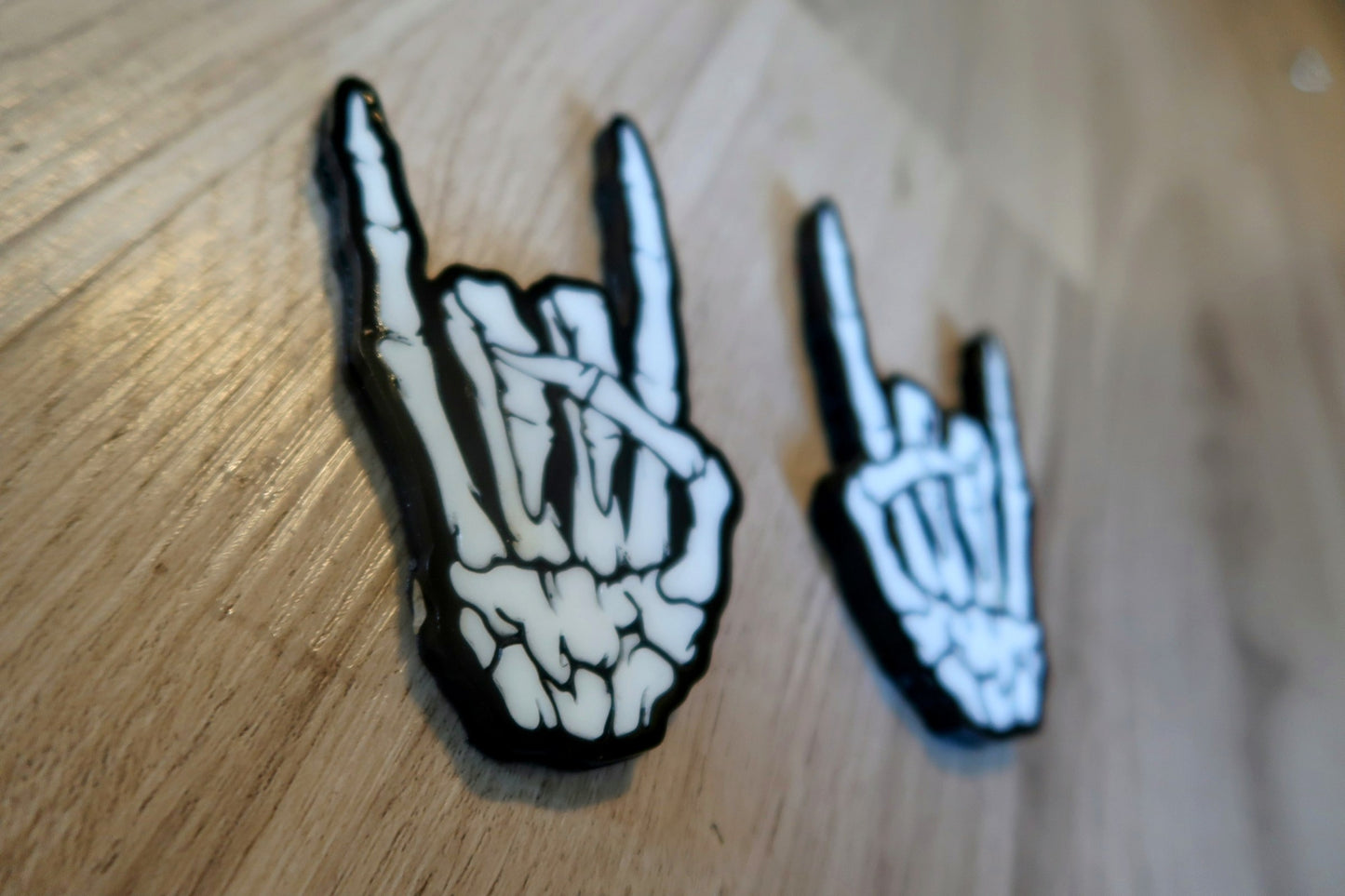 Rockstar Skeleton Badges. Includes 2.