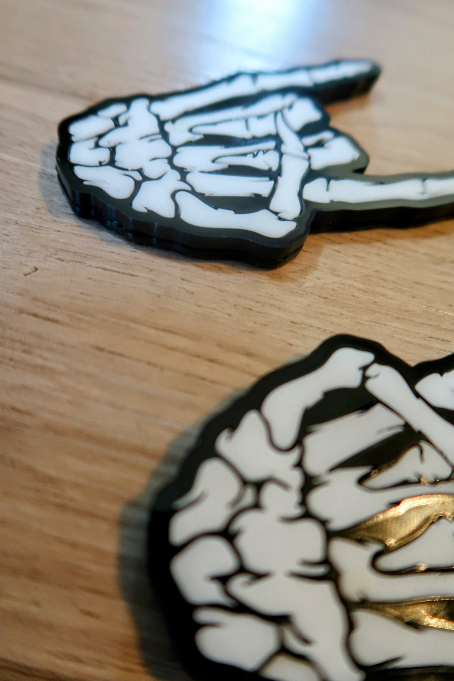 Rockstar Skeleton Badges. Includes 2.
