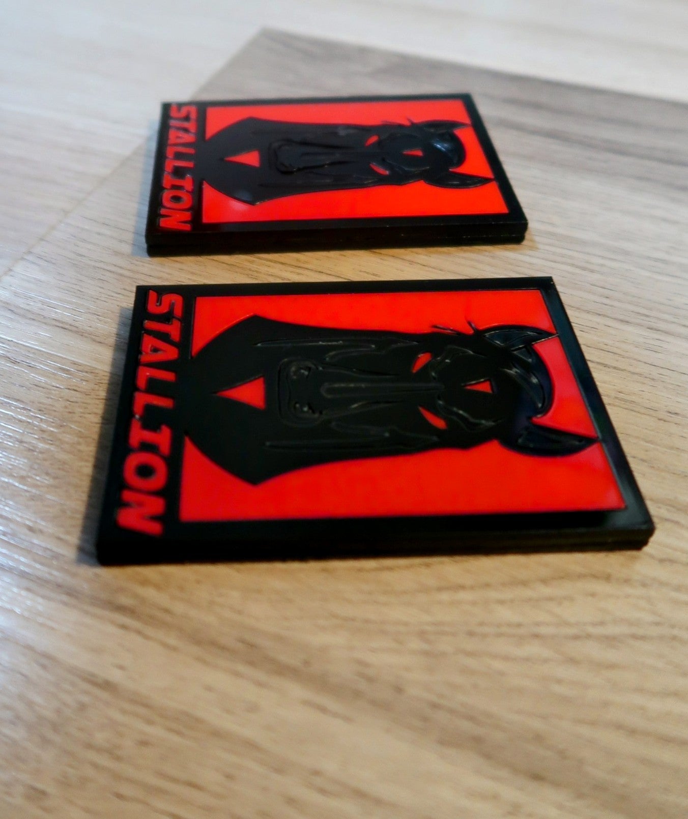 Dark Stallion Car Badge. Includes 2.