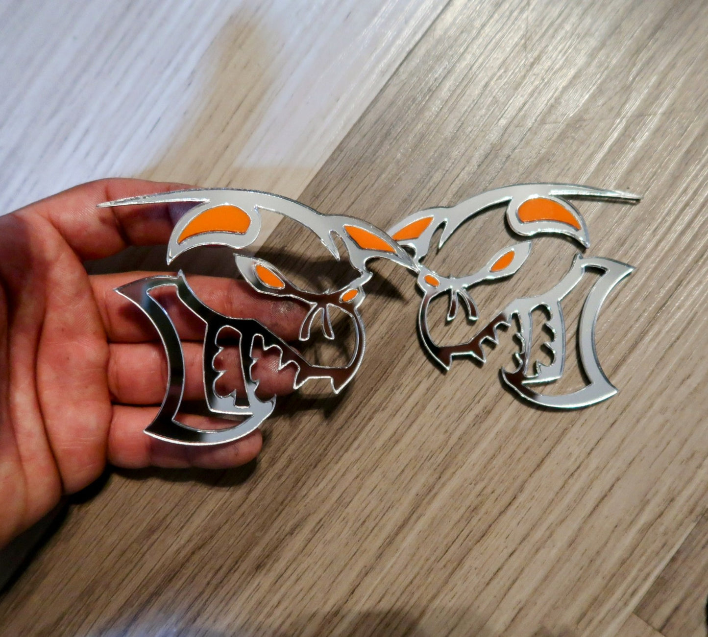 Customize-able Ghoul fender badges.