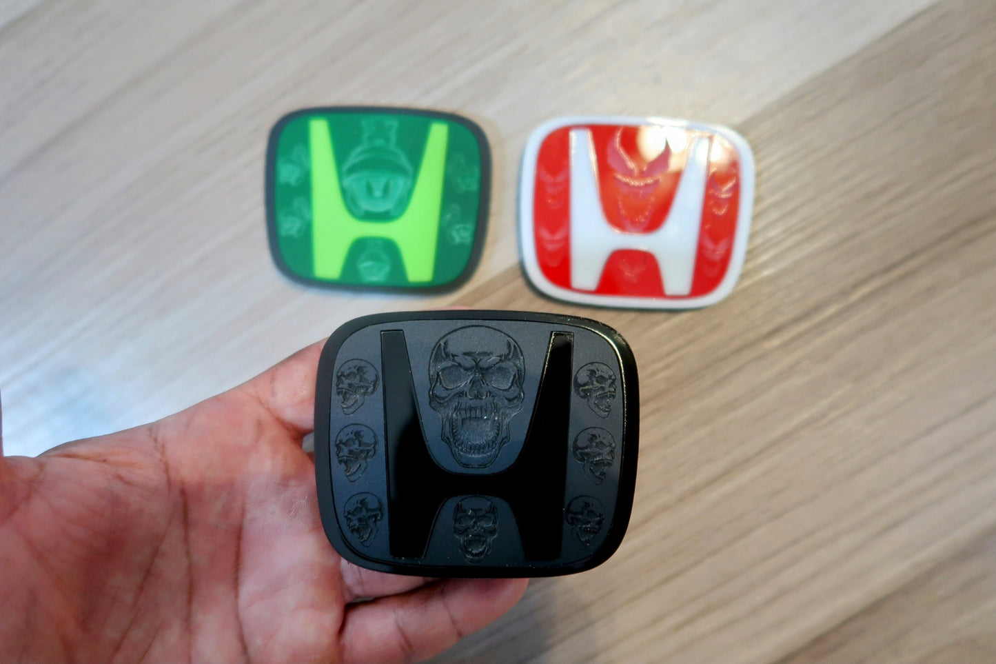 Custom Honda badges. Includes 2.