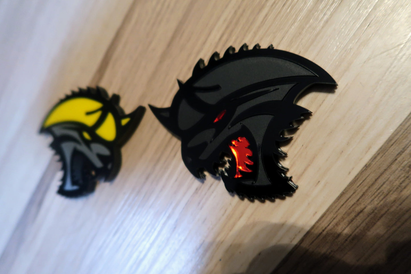 Cat from the Abyss badges. Includes 2.