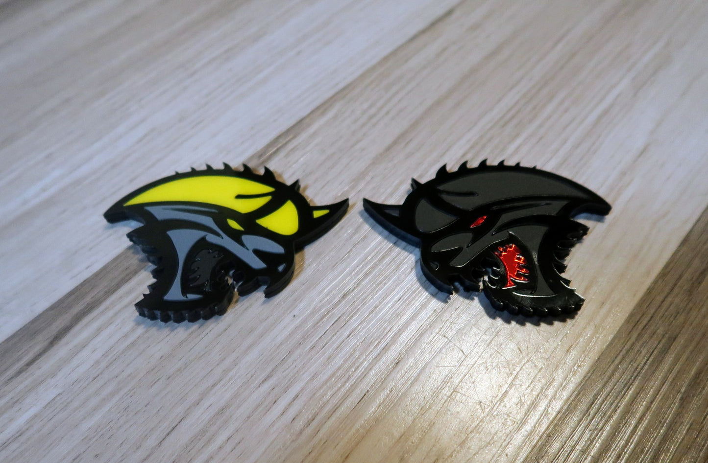 Cat from the Abyss badges. Includes 2.