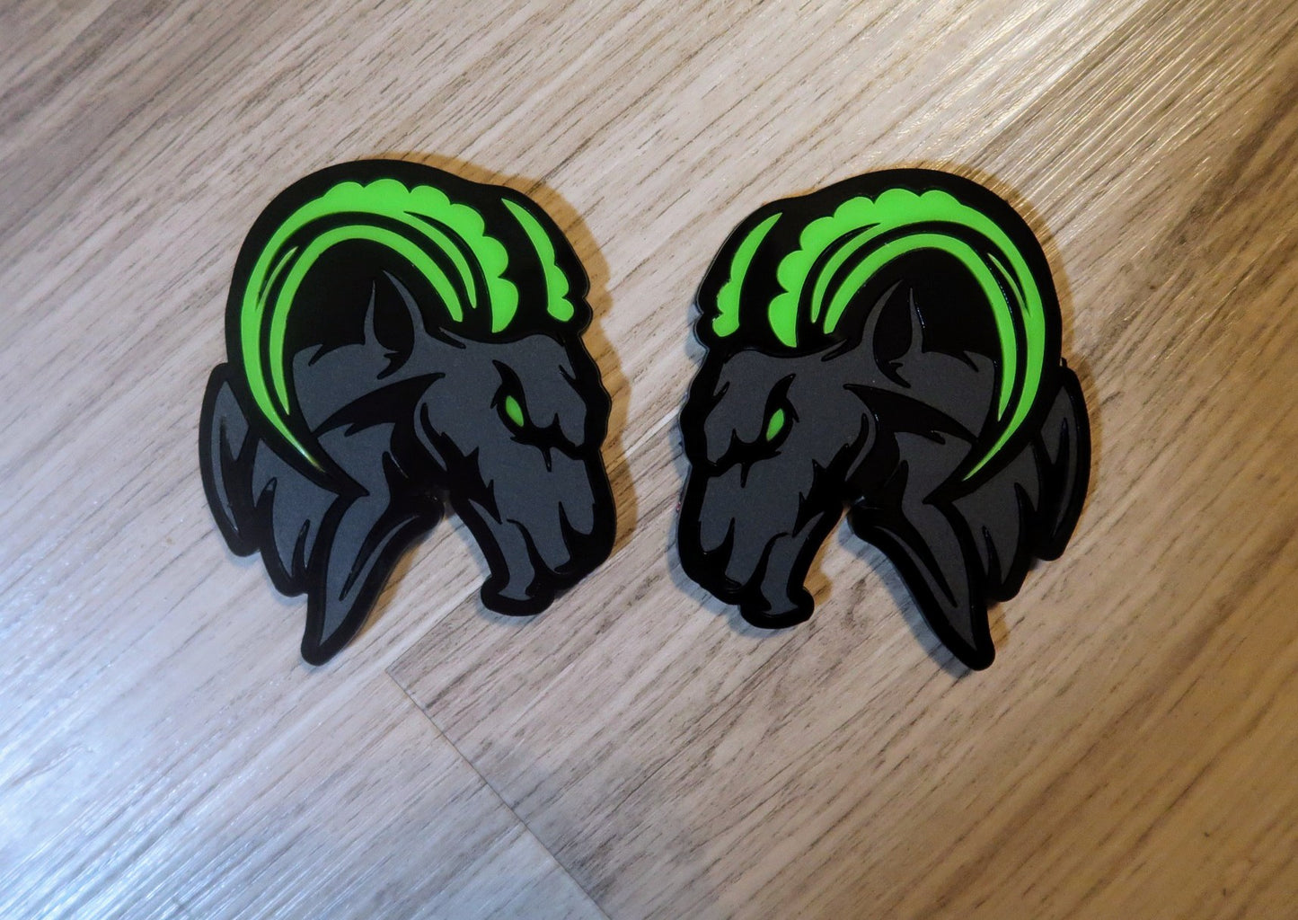 Agressive Ram Fender badges. Includes 2.