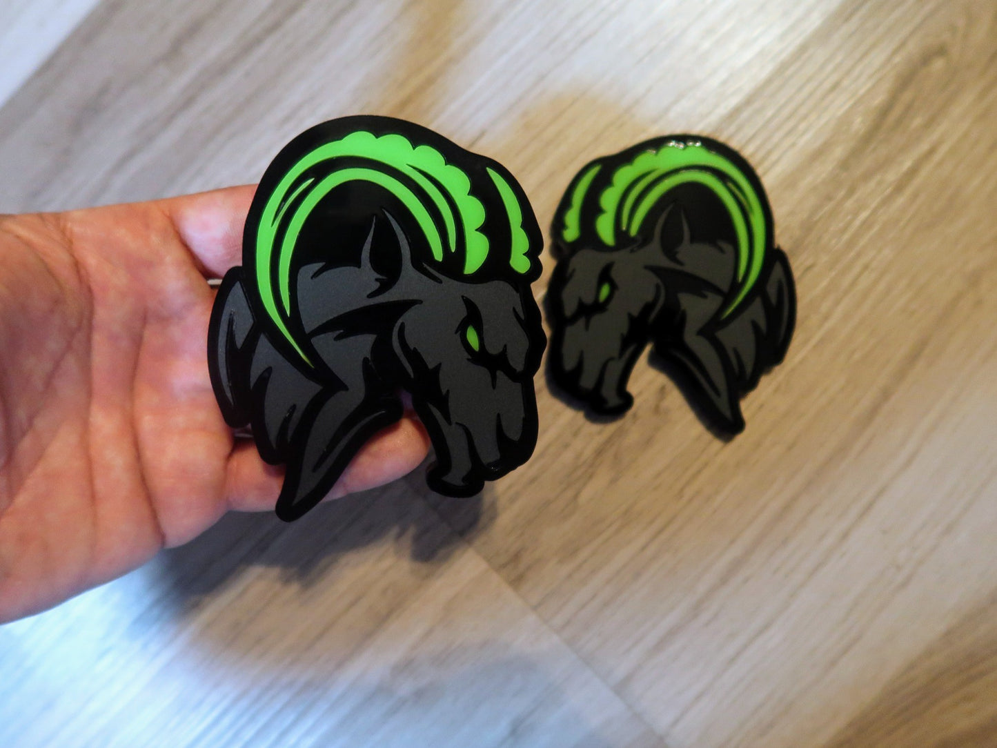 Agressive Ram Fender badges. Includes 2.