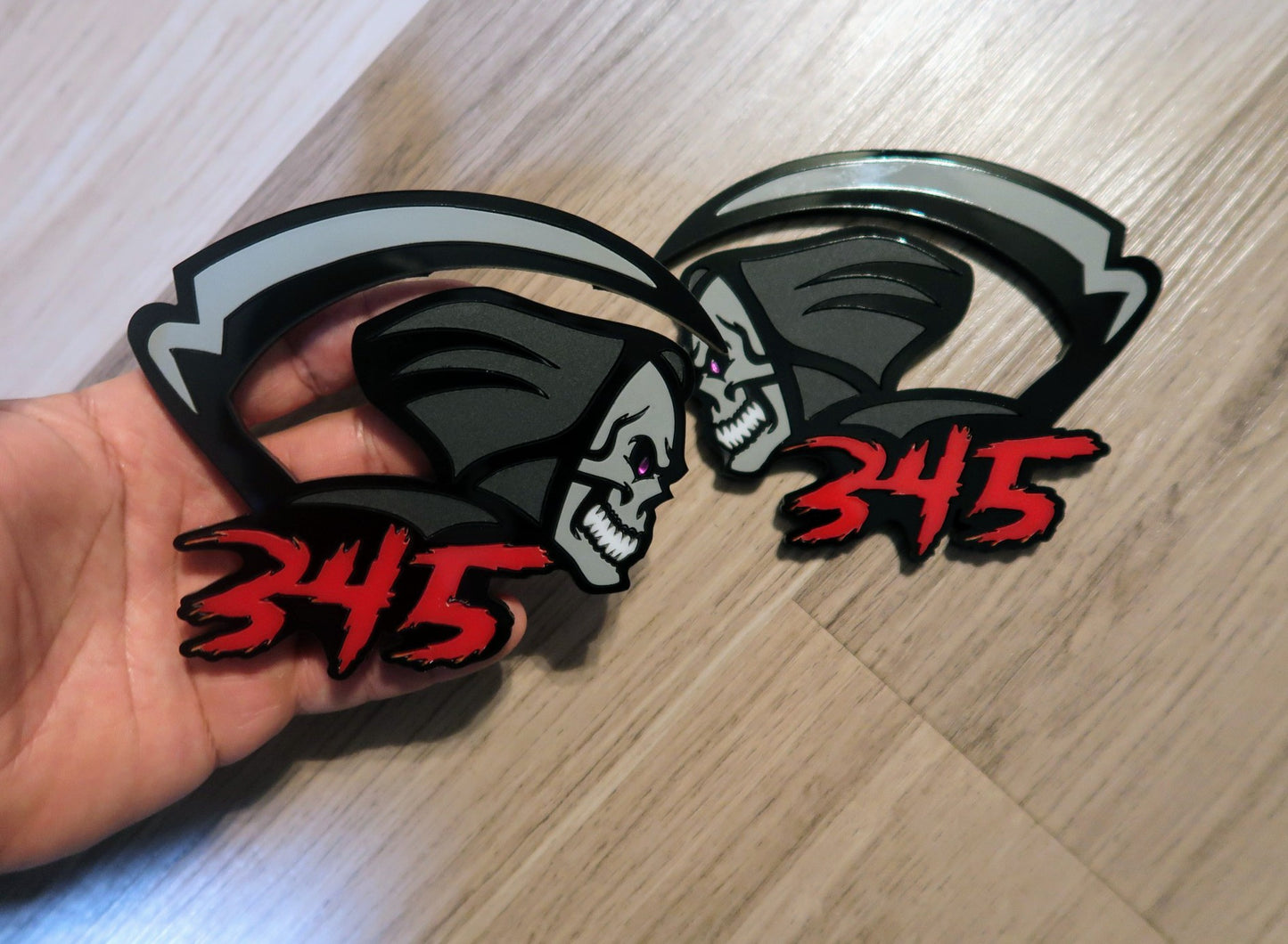 Grim Reaper badge. Includes 2.