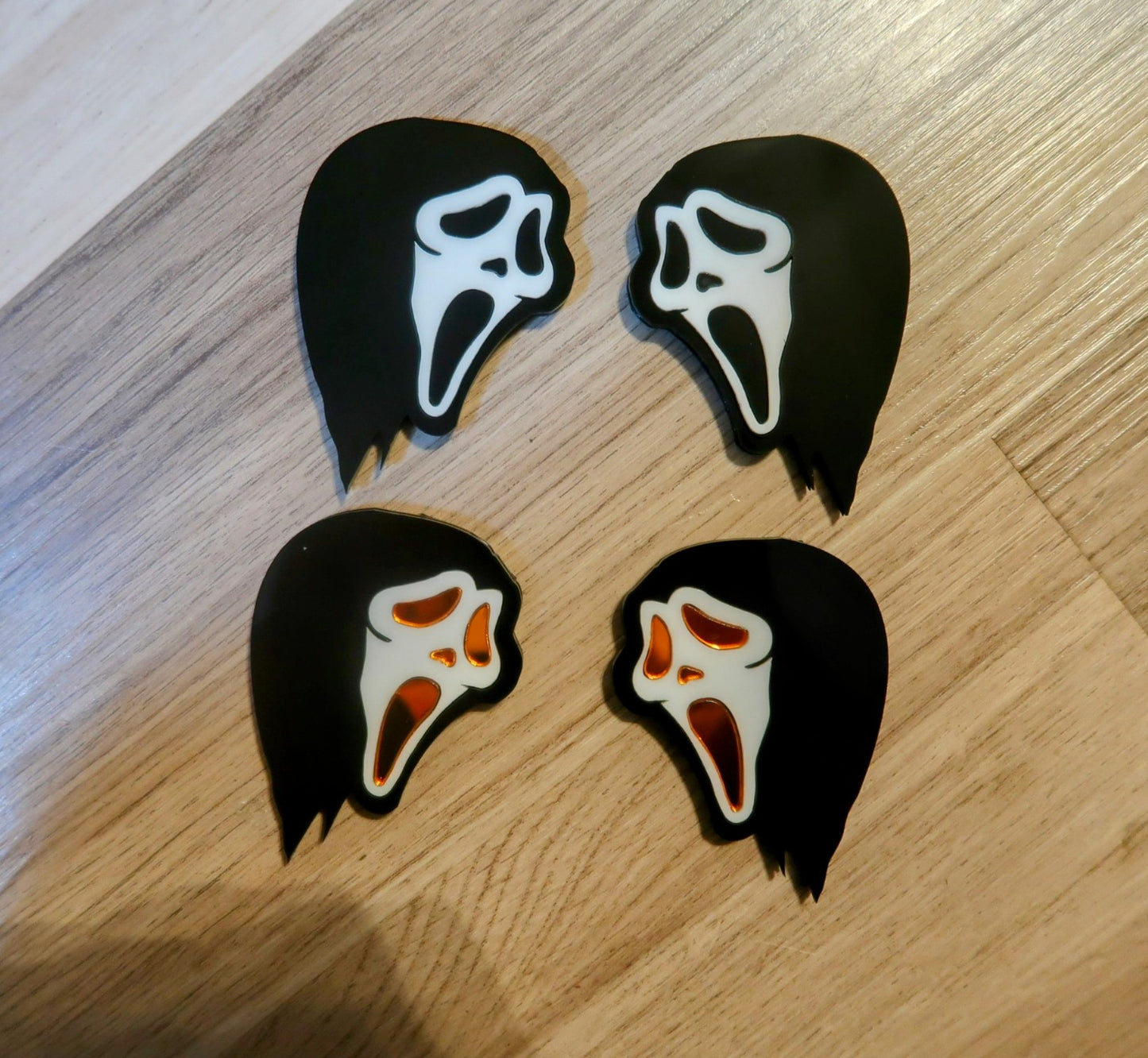 Ghostface badges, includes 2.