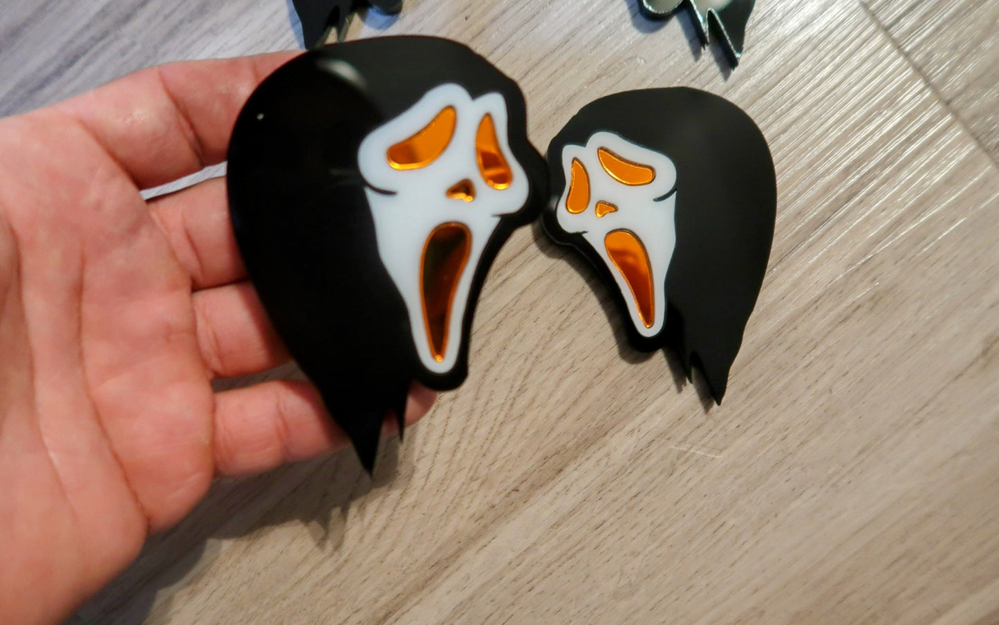 Ghostface badges, includes 2.