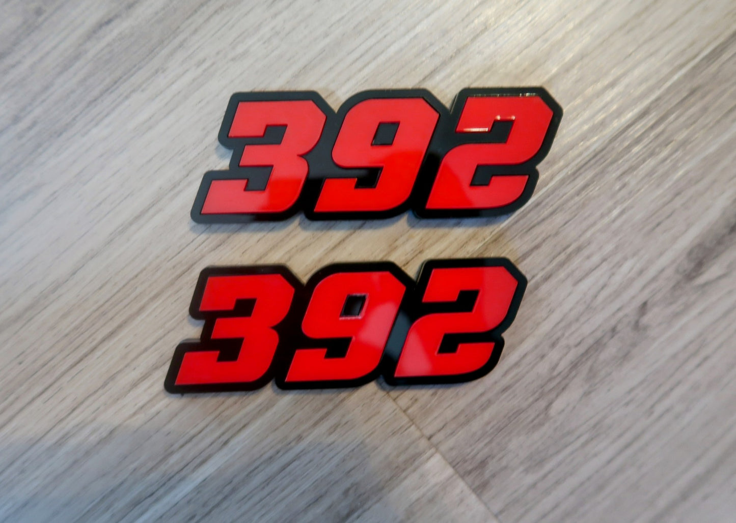 392, or 345, or 426 fender badges. Includes 2.