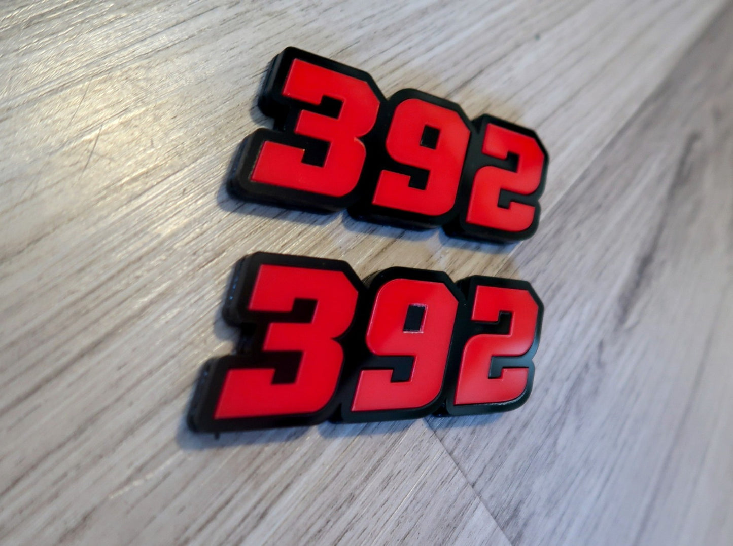 392, or 345, or 426 fender badges. Includes 2.