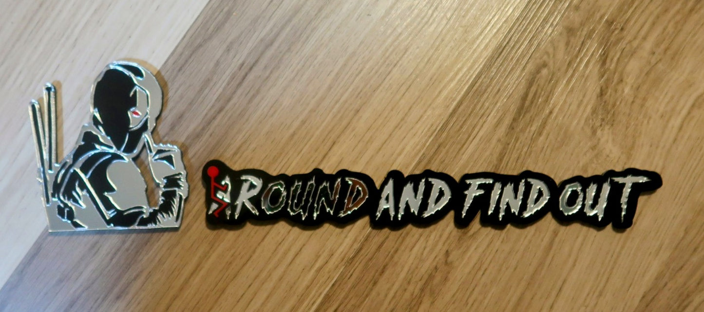 F Around and find out/DP combo badge