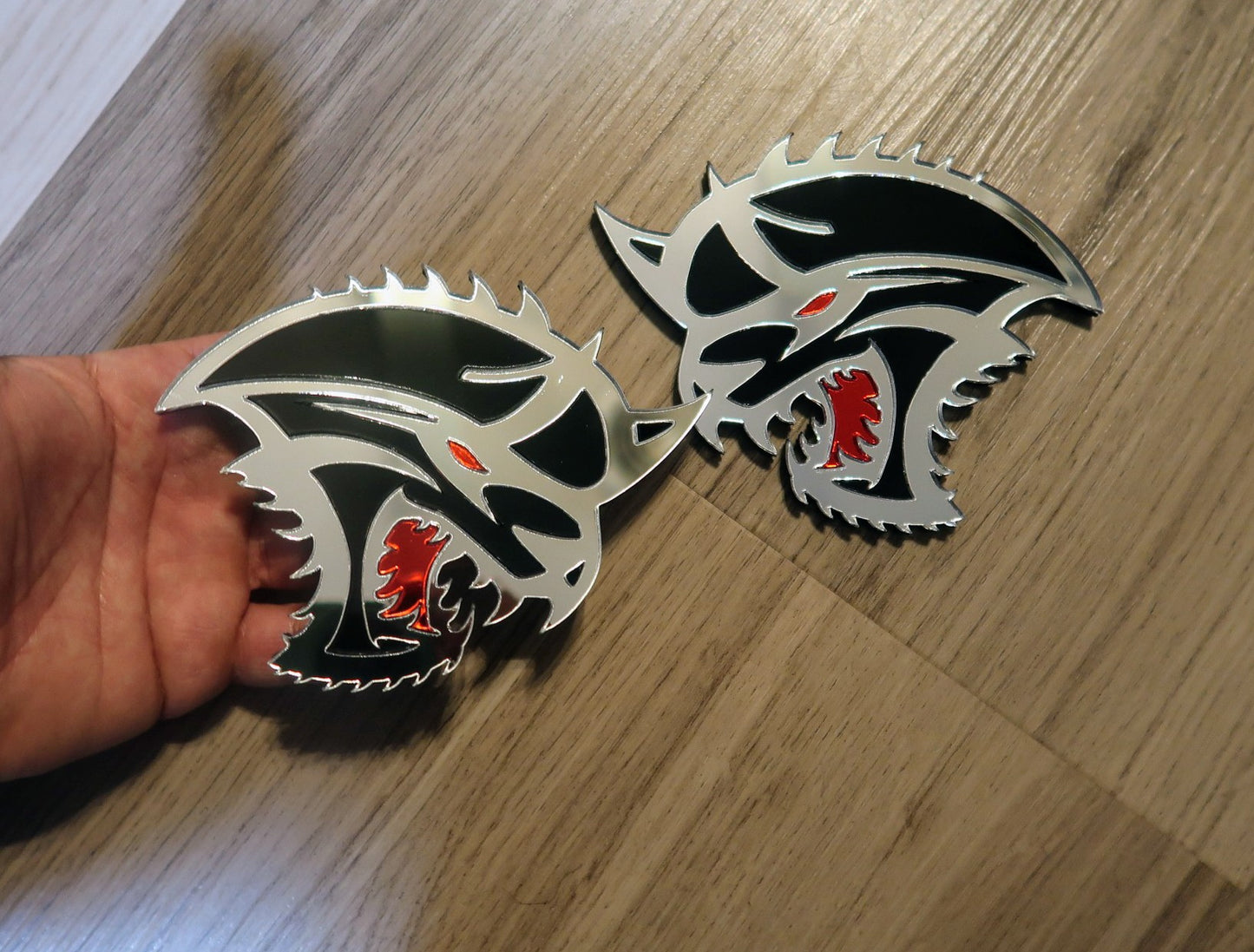 Cat from the Abyss badges. Includes 2.