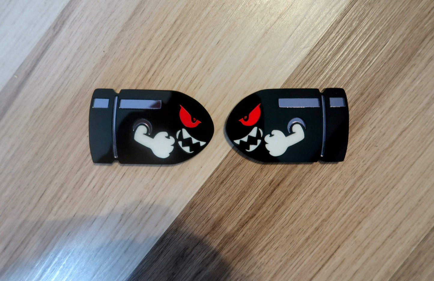 Bullet Bill car badge, Includes 2.