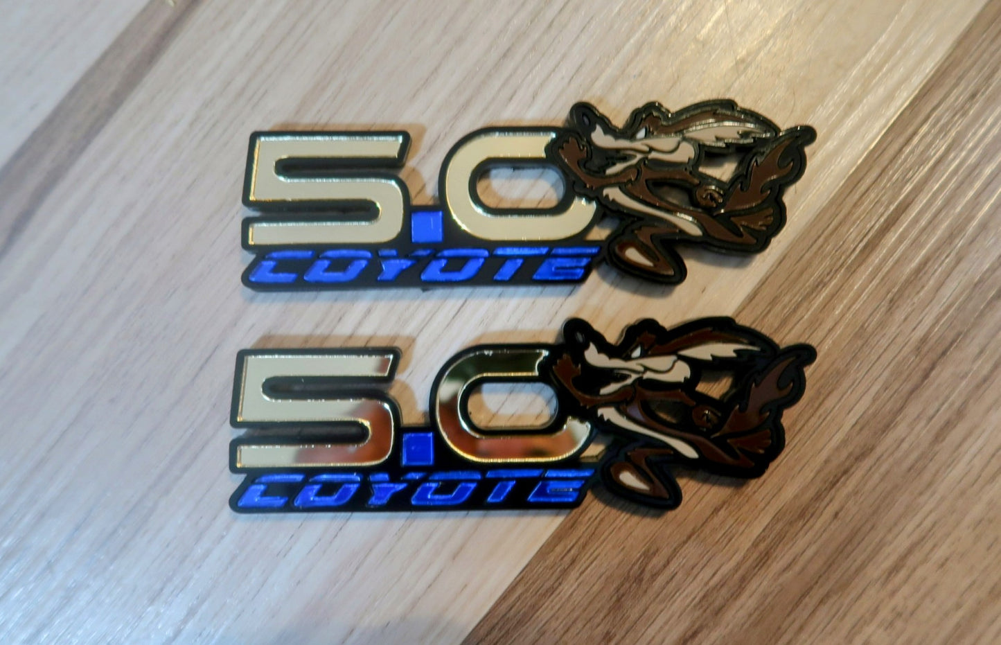 5.0 Coyote fender badges. Includes 2.