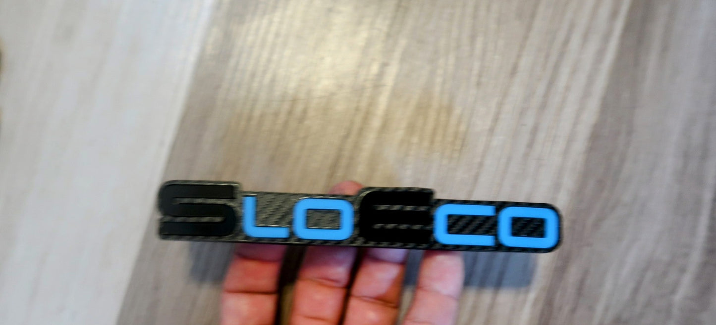 SloEco badges. Includes 2.