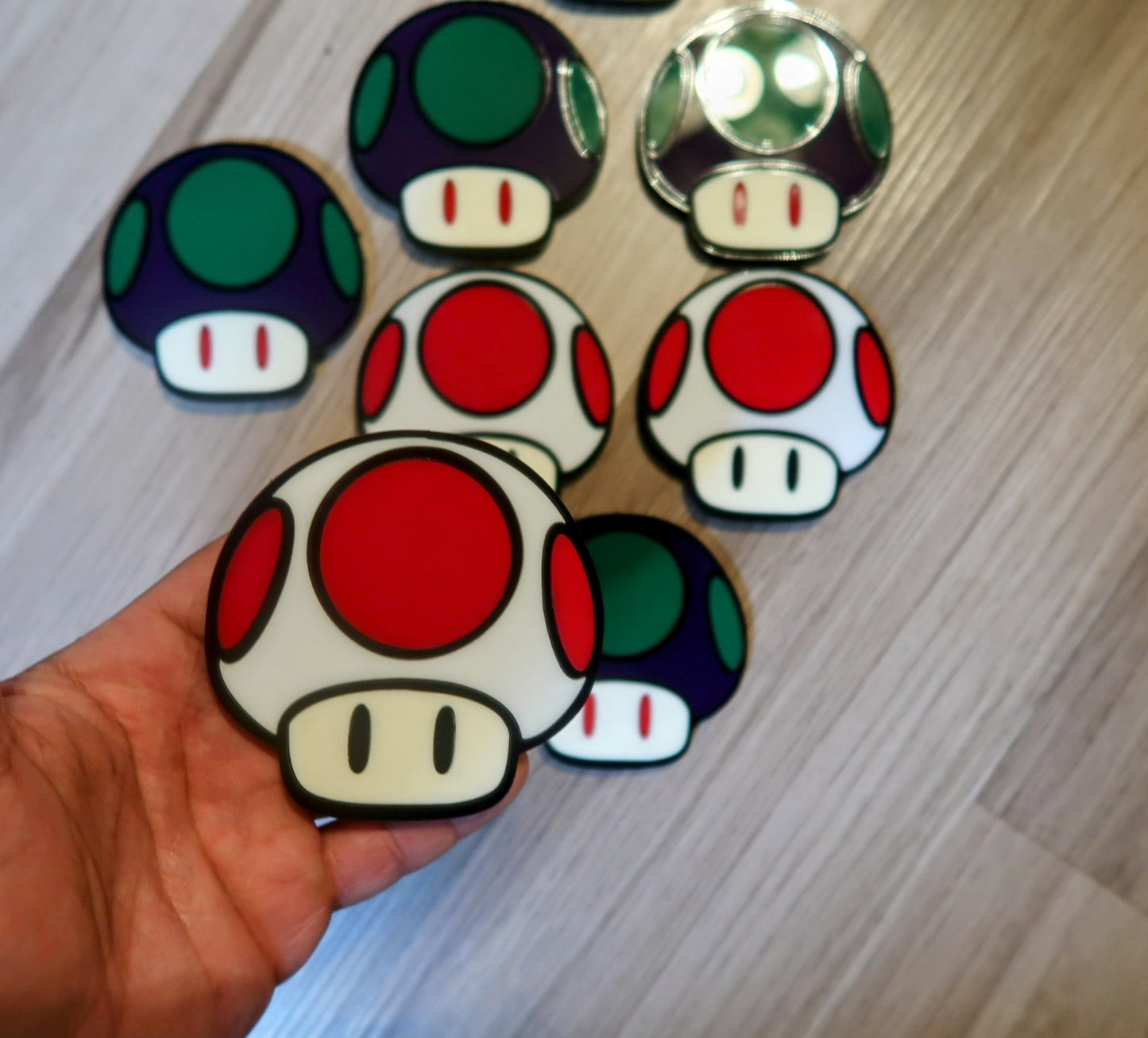 Toad and Bruh Car Badges, Includes 2