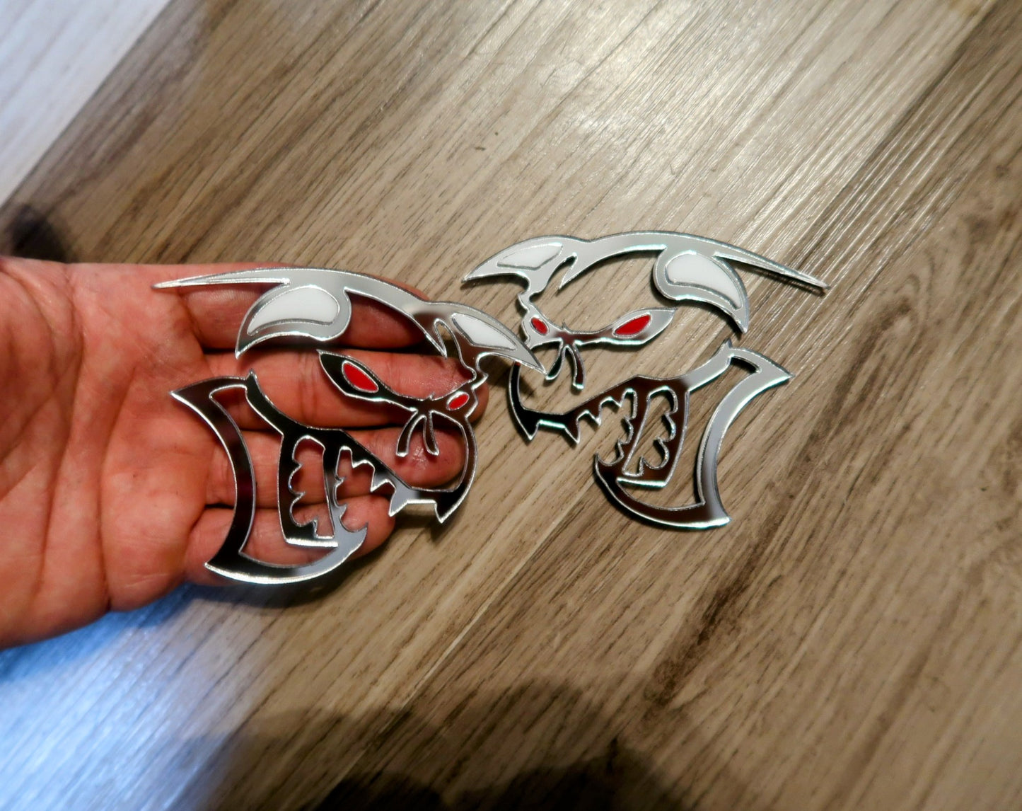 Customize-able Ghoul fender badges.