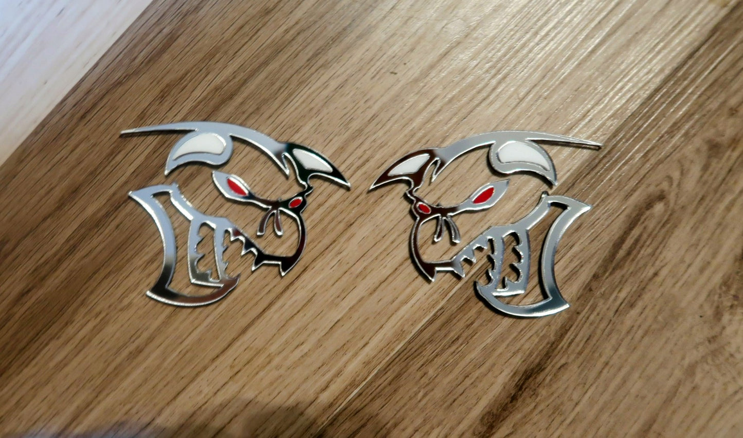 Customize-able Ghoul fender badges.